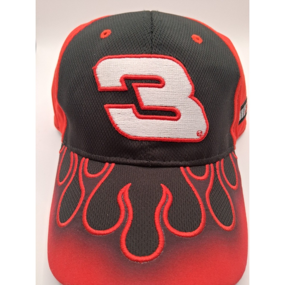 Vintage 90s Dale Earnhardt Nascar Snapback Hat red and black